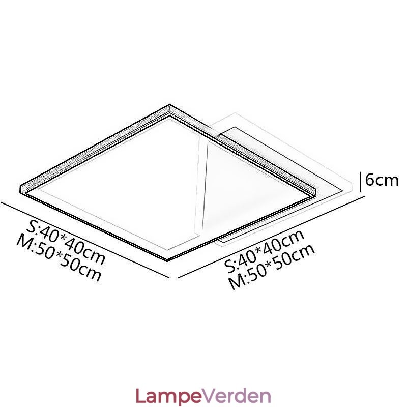 Moderne loftslampe med flush Mount