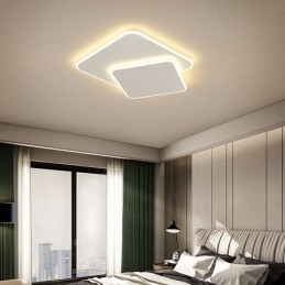 Flush Mount dobbelt firkantet loftslampe