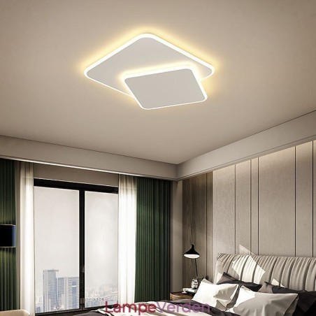 Flush Mount dobbelt firkantet loftslampe Flush Mount dobbelt firkantet loftslampe