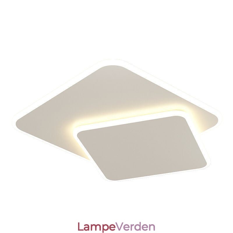Flush Mount dobbelt firkantet loftslampe