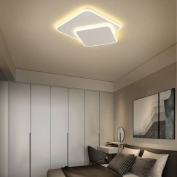 Flush Mount dobbelt firkantet loftslampe