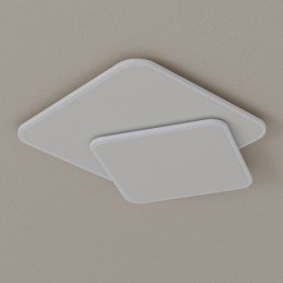 Flush Mount dobbelt firkantet loftslampe