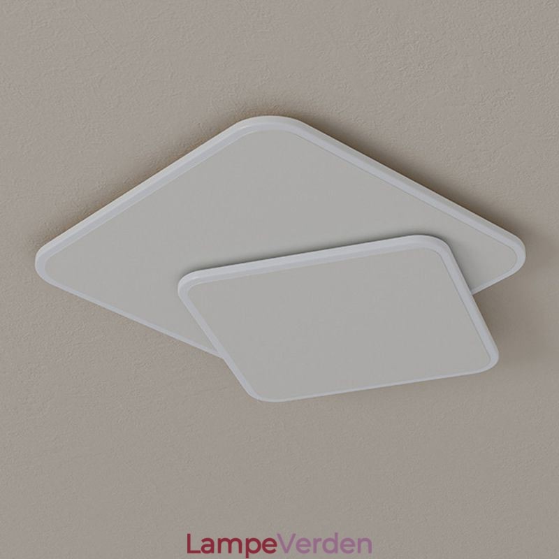 Flush Mount dobbelt firkantet loftslampe