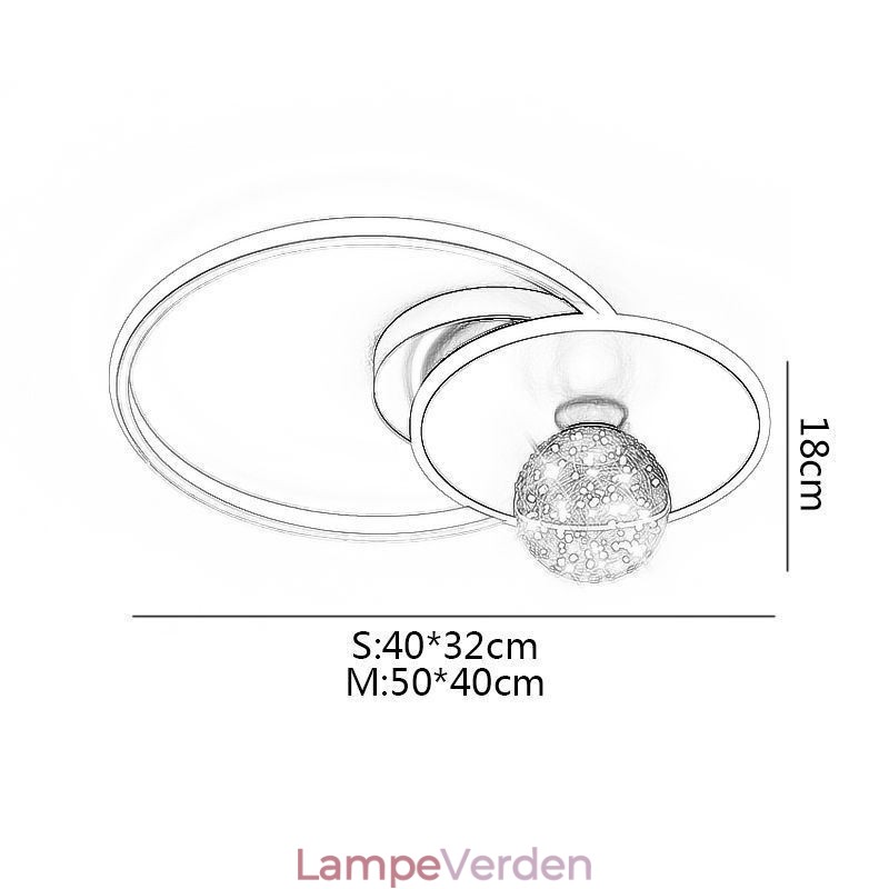 Flush Mount Home Decor Minimalistisk Loftslampe