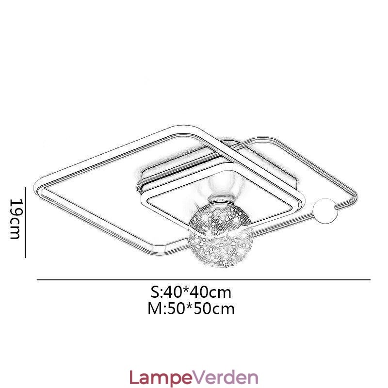 Flush Mount Home Decor Moderne loftslampe