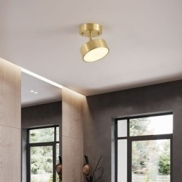 Guld Kobber Mini Rund Loftslampe