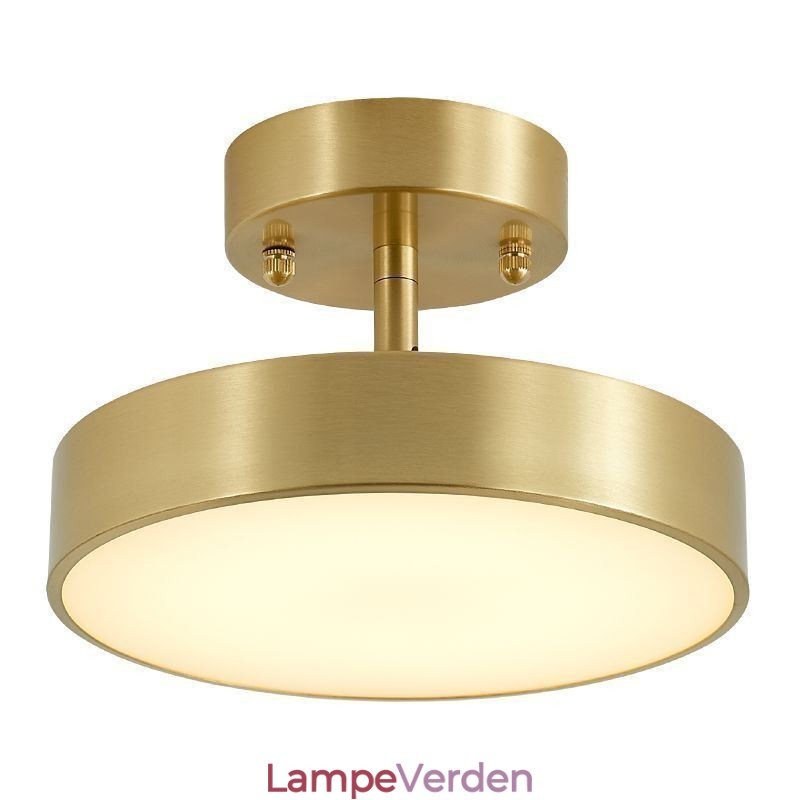 Guld Kobber Mini Rund Loftslampe