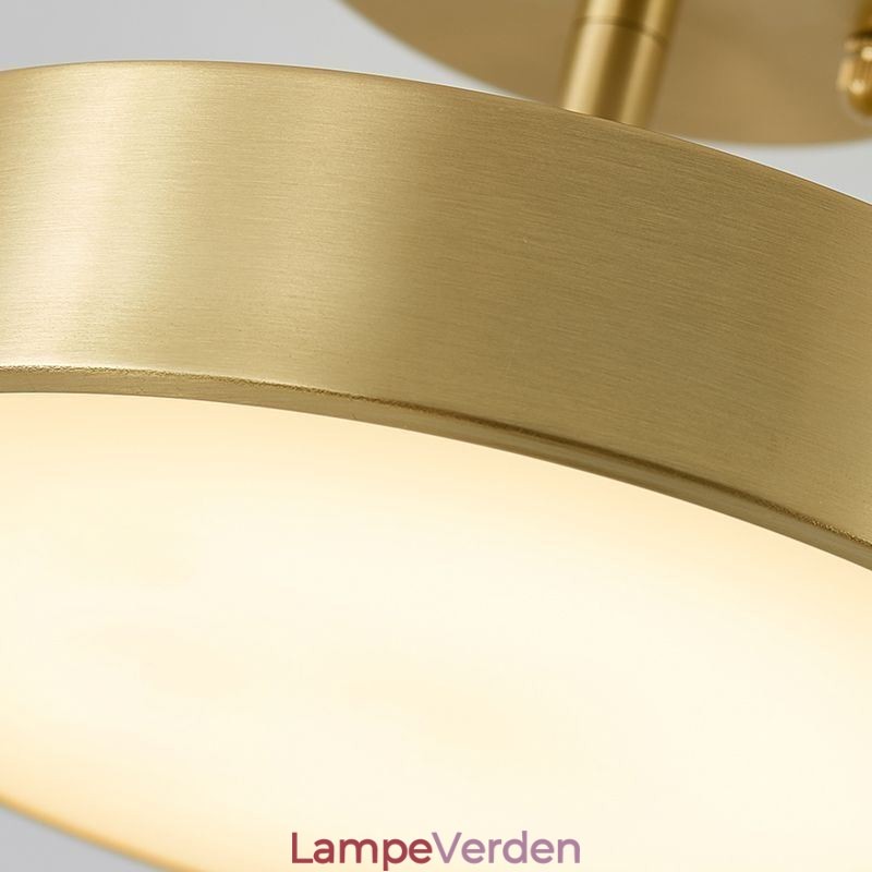 Guld Kobber Mini Rund Loftslampe