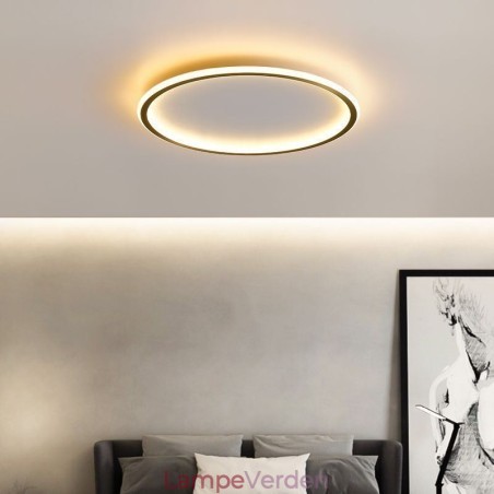 Flush Mount Loftslampe Runde lysarmaturer Tricolor dæmpning Flush Mount Loftslampe Runde lysarmaturer Tricolor dæmpning