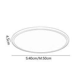 Flush Mount Loftslampe Runde lysarmaturer Tricolor dæmpning