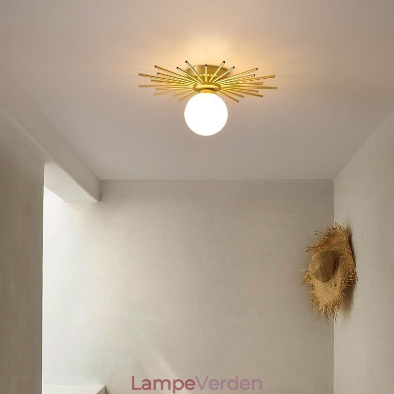 Moderne 1 lys Flush Mount Loftslampe Globe Loftlampe