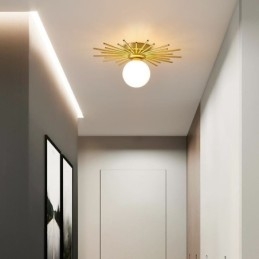 Moderne 1 lys Flush Mount Loftslampe Globe Loftlampe