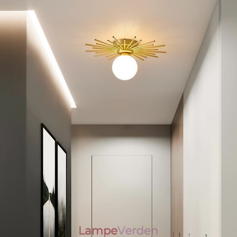 Moderne 1 lys Flush Mount Loftslampe Globe Loftlampe