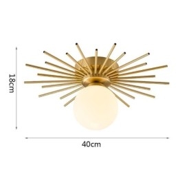 Moderne 1 lys Flush Mount Loftslampe Globe Loftlampe