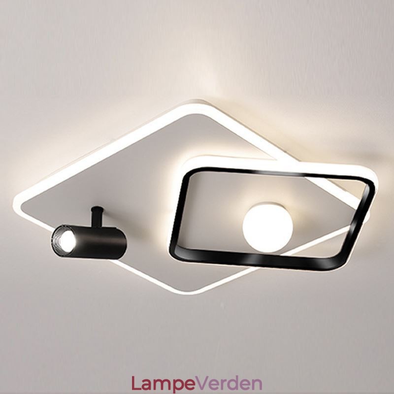 Flush Mount akryl firkantet loftslys spotlight