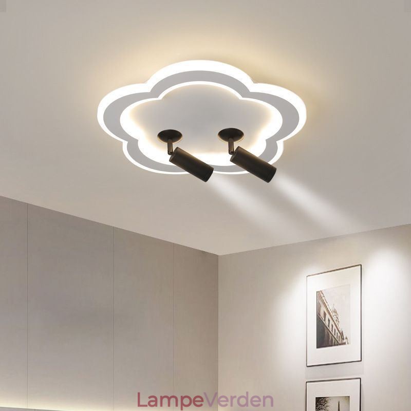 Flush Mount akryl Flower Shape Loftslys Spotlight