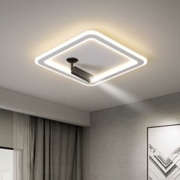 Firkantet flush Mount Loftslampe Akryl Spotlight