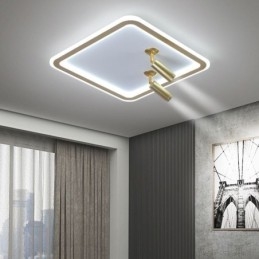 Firkantet flush Mount Loftslampe Akryl Spotlight
