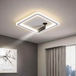 Firkantet flush Mount Loftslampe Akryl Spotlight