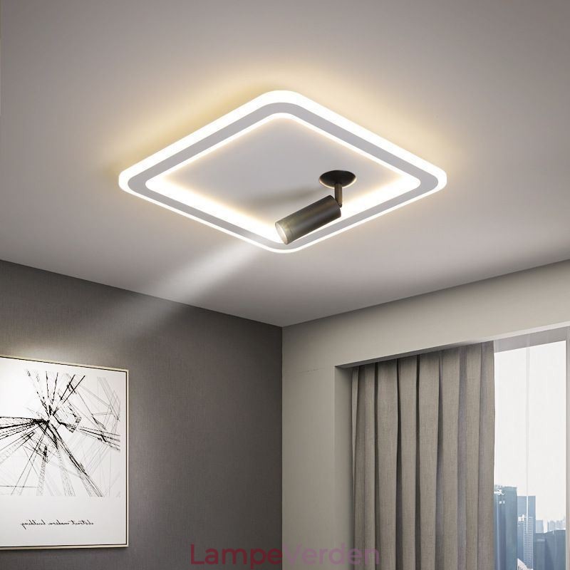 Firkantet flush Mount Loftslampe Akryl Spotlight