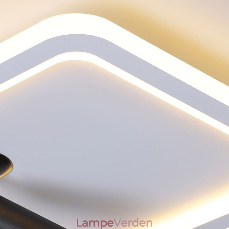 Firkantet flush Mount Loftslampe Akryl Spotlight