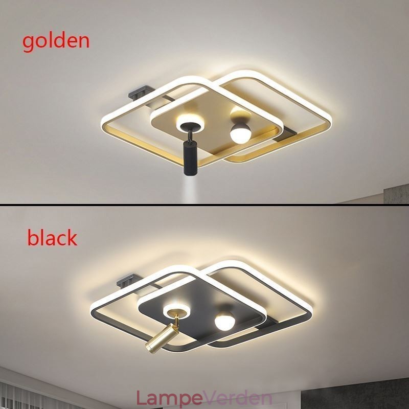 Firkantet flush Mount akryl loftslys spotlight
