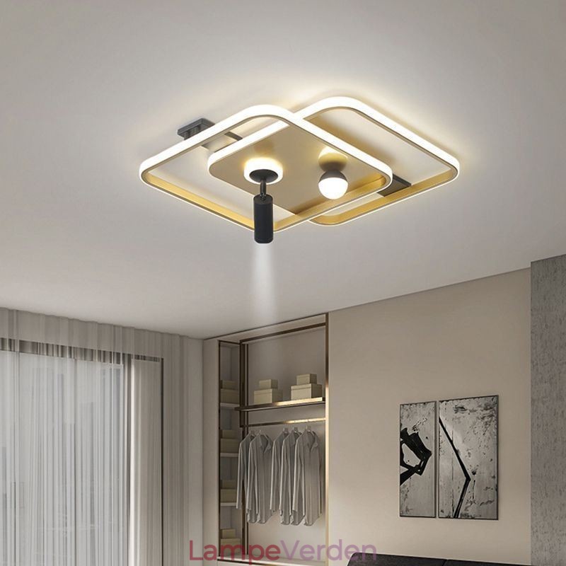 Firkantet flush Mount akryl loftslys spotlight