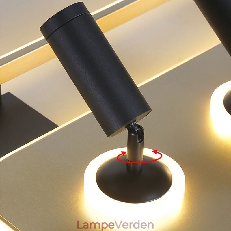 Firkantet flush Mount akryl loftslys spotlight