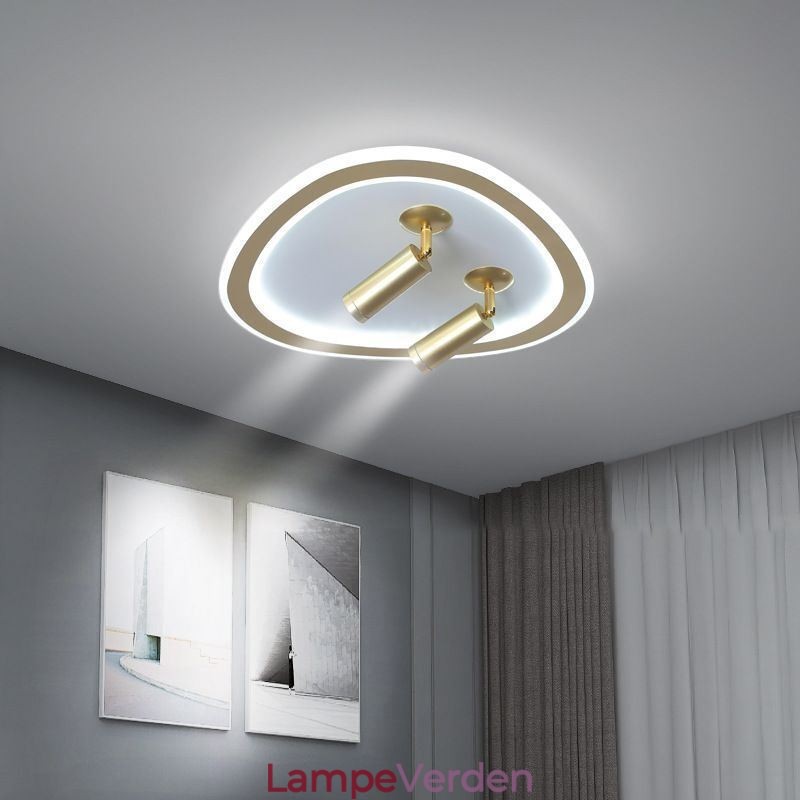 Loftslys Akryl Trekant Flush Mount Spotlight