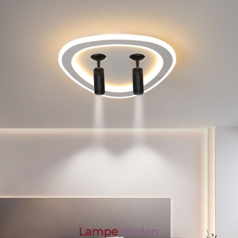 Loftslys Akryl Trekant Flush Mount Spotlight