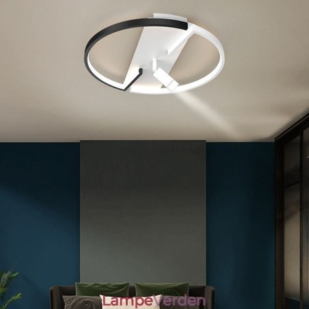 Loftslampe Sort & Hvid Akryl Belysning Spotlight Loftslampe Sort & Hvid Akryl Belysning Spotlight