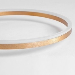 Loftslampe børstet guld Halo Ring Belysning Spotlight