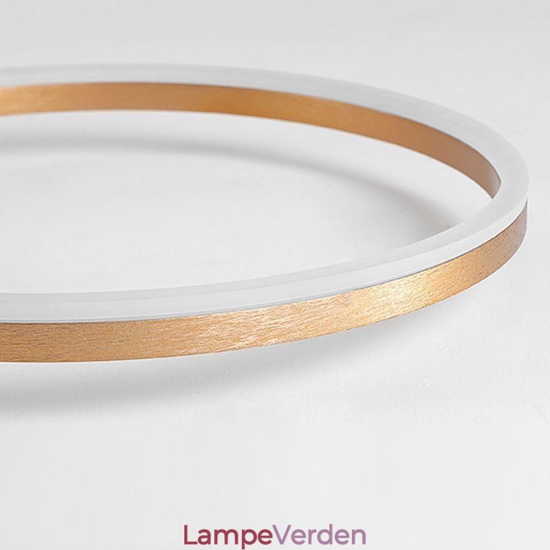 Loftslampe børstet guld Halo Ring Belysning Spotlight