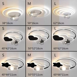Loftslys Creative Akryl Flush Mount Spotlight