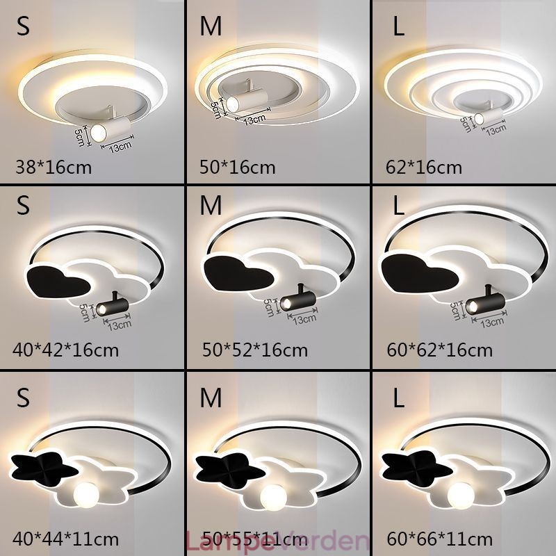 Loftslys Creative Akryl Flush Mount Spotlight