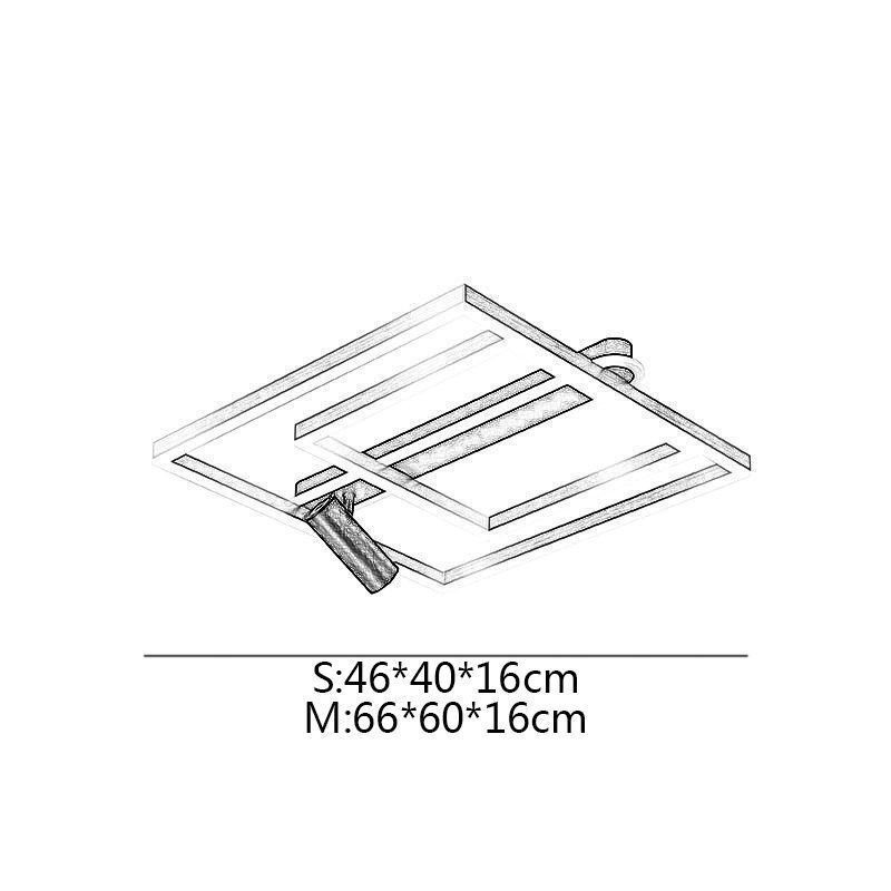 Flush Mount Minimalistisk Acryl Loftlampe Spotlight
