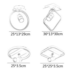 Akryl Loftslampe Minimalistisk Dekor Lys Spotlight