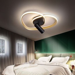 Flush Mount Børstet Guld Hjerteform Belysning Spotlight