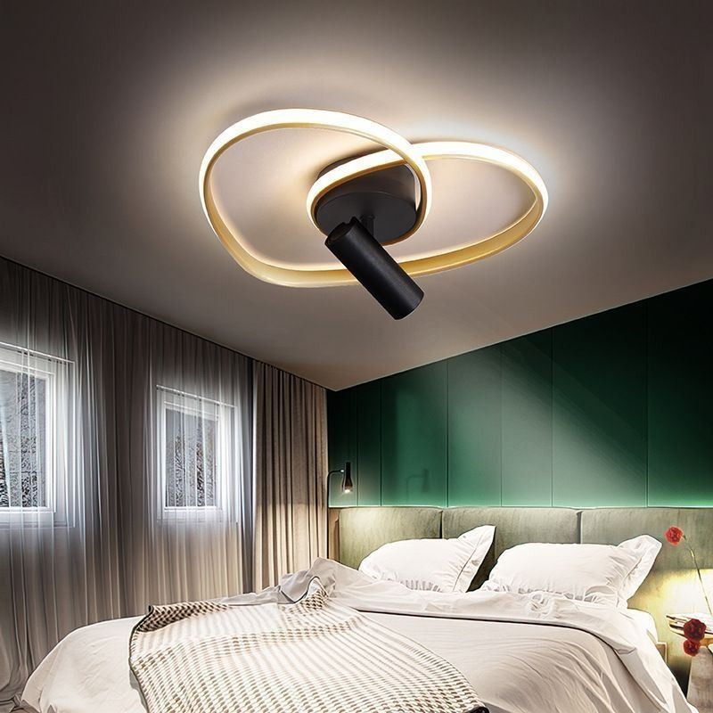 Flush Mount Børstet Guld Hjerteform Belysning Spotlight