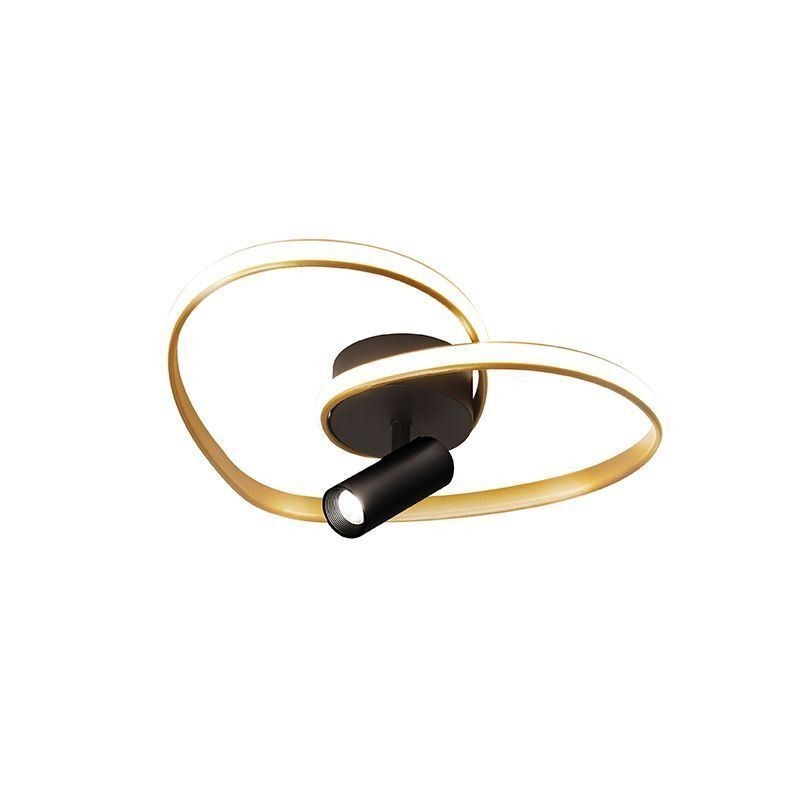 Flush Mount Børstet Guld Hjerteform Belysning Spotlight