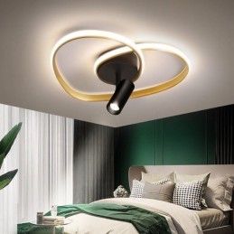 Flush Mount Børstet Guld Hjerteform Belysning Spotlight