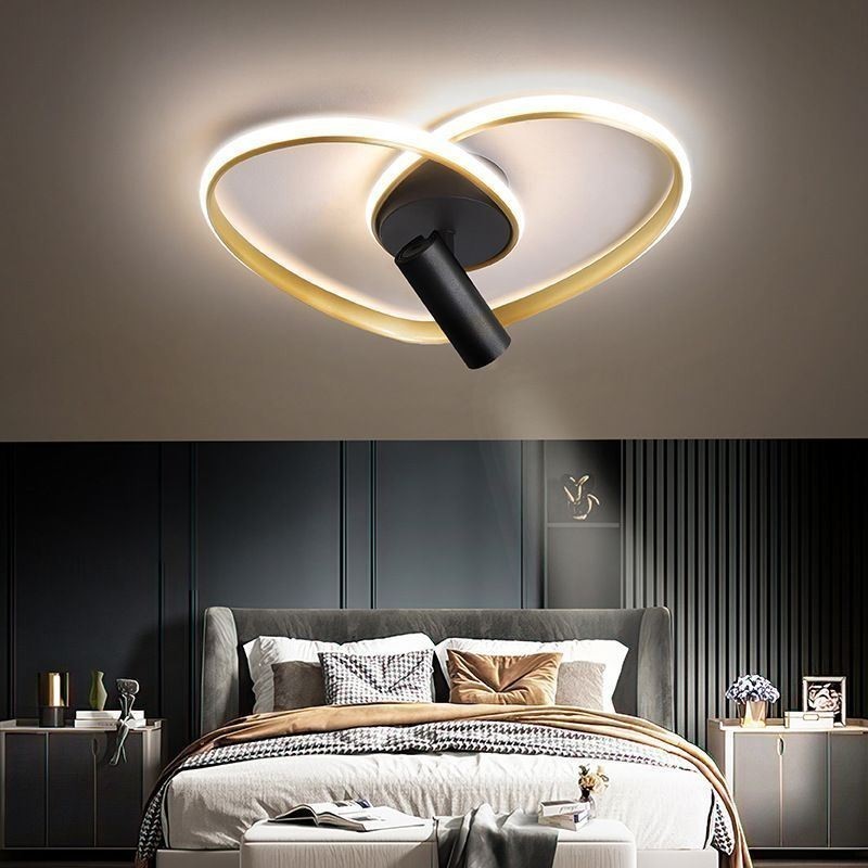 Flush Mount Børstet Guld Hjerteform Belysning Spotlight