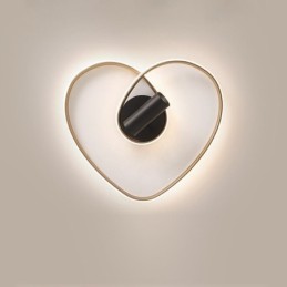 Flush Mount Børstet Guld Hjerteform Belysning Spotlight