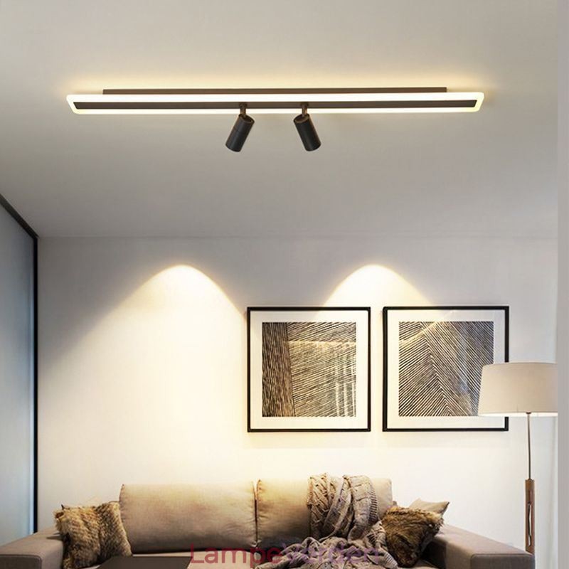 Lineær Flush Mount akryl loftslampe Spotlight
