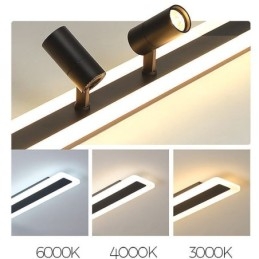 Lineær Flush Mount akryl loftslampe Spotlight