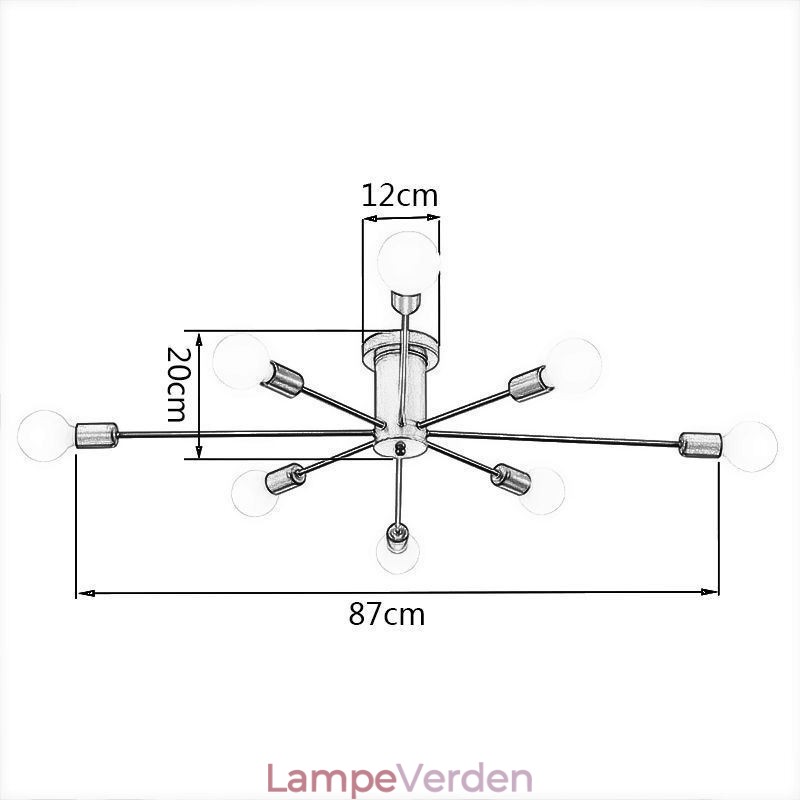 Magic Bean Flush Mount Loftslampe Dekorativ lysarmatur