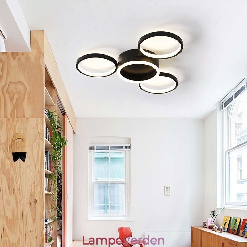 4 Ring Flush Mount Loftslampe