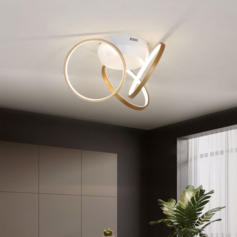Akryl Halo Ring Flush Mount Loftslampe