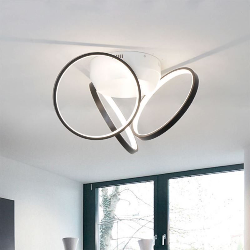 Akryl Halo Ring Flush Mount Loftslampe