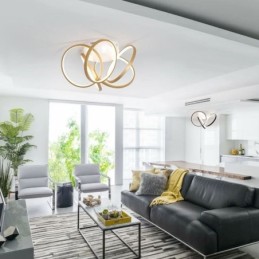 Akryl Halo Ring Flush Mount Loftslampe